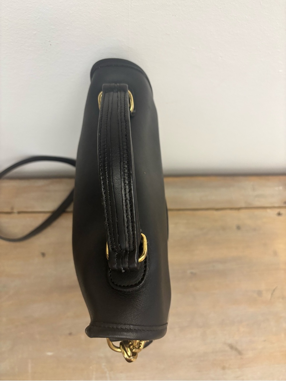 Vintage 90’s Black COACH Station Leather Bag 5130-crossbody- Beautiful! - Picture 6 of 16